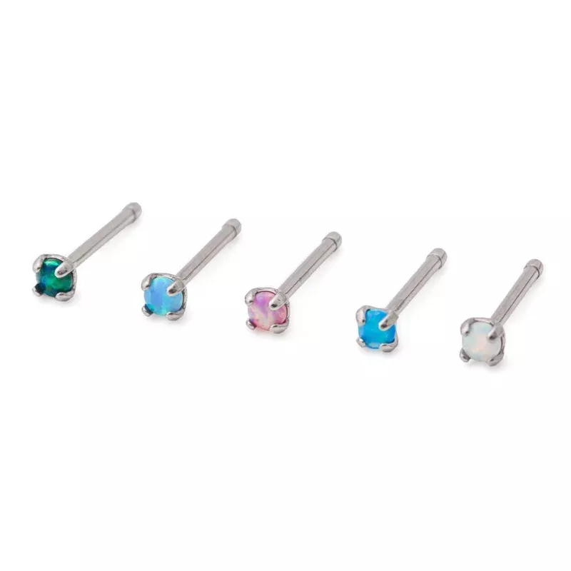tilum-20g-titanium-nose-bone-with-opal Tilum 20g Titanium Nose Bone with Opal