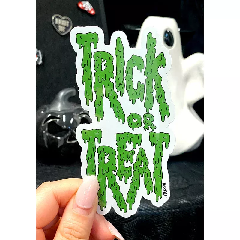 trick-or-treat-green-sticker Trick or Treat Green | STICKER