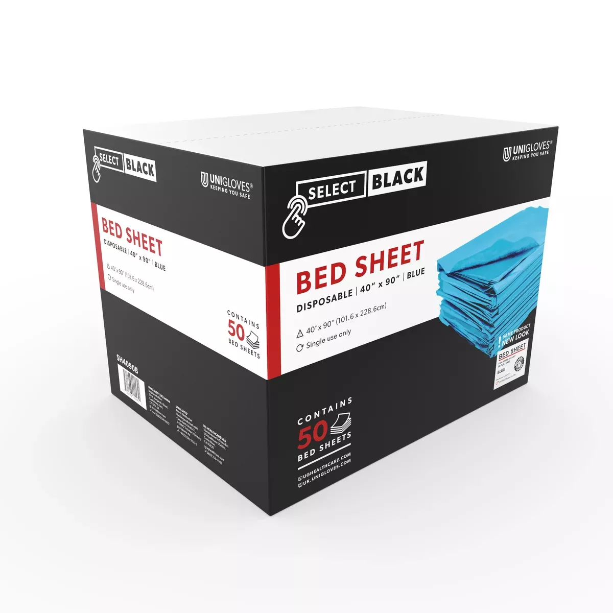 Unigloves Select Black - Blue Bedsheets