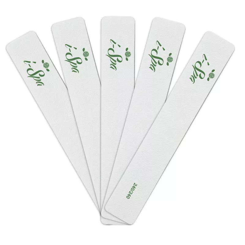 White Square Nail File 240/240 | PACK OF 10