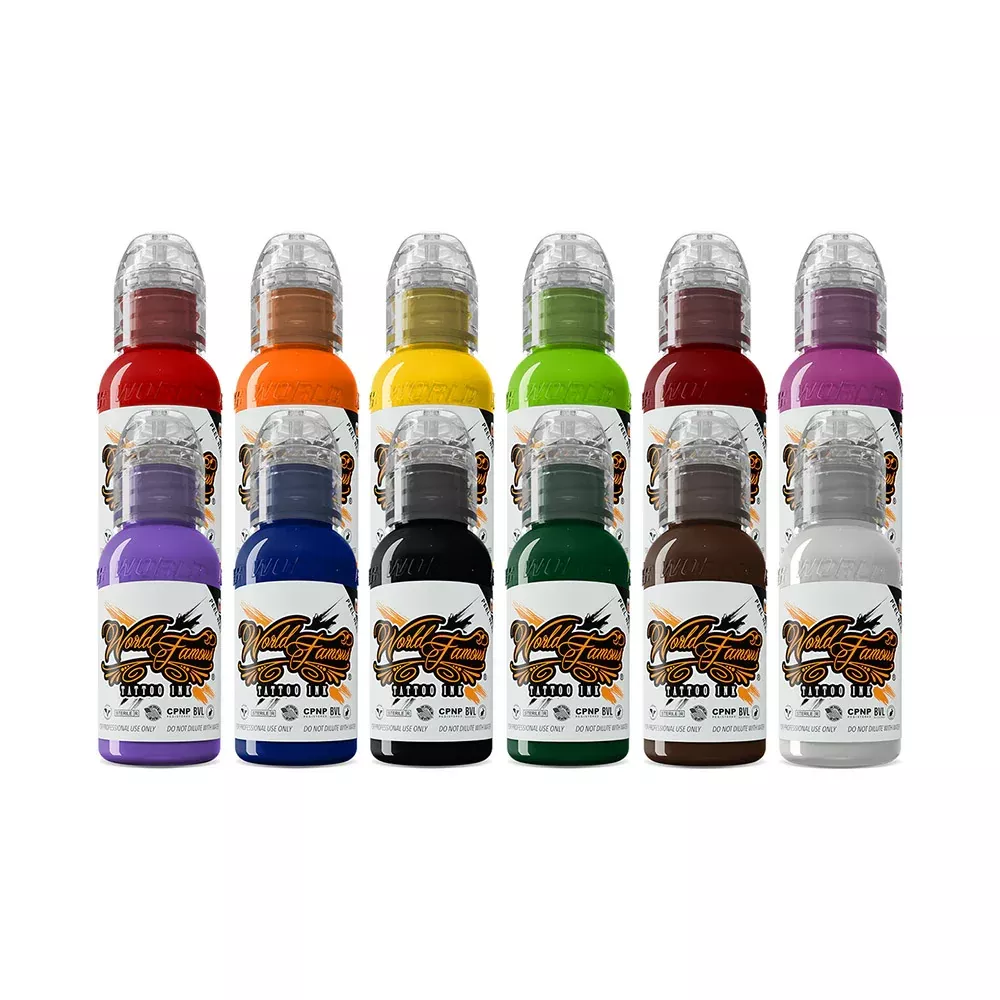 world-famous-tattoo-ink-set-primary-set-1-set World Famous Tattoo Ink Set - Primary Set #1 Set