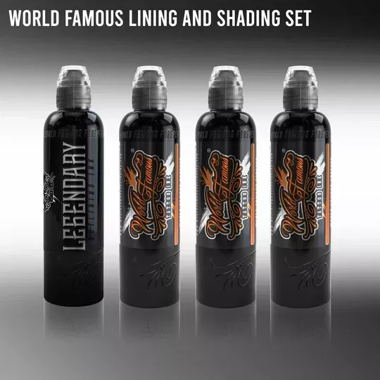 world-famous-tattoo-ink-world-famous-ink-lining-shading-set-available-in-1oz World Famous Tattoo Ink - World Famous Ink LINING AND SHADING SET| Available in 1oz