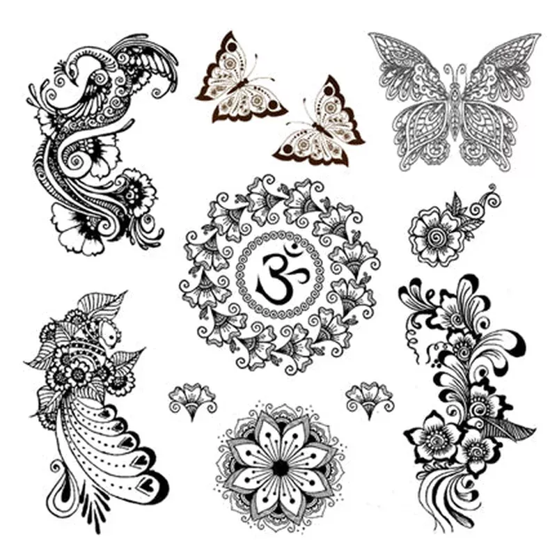 Zen Black Henna Tattoos