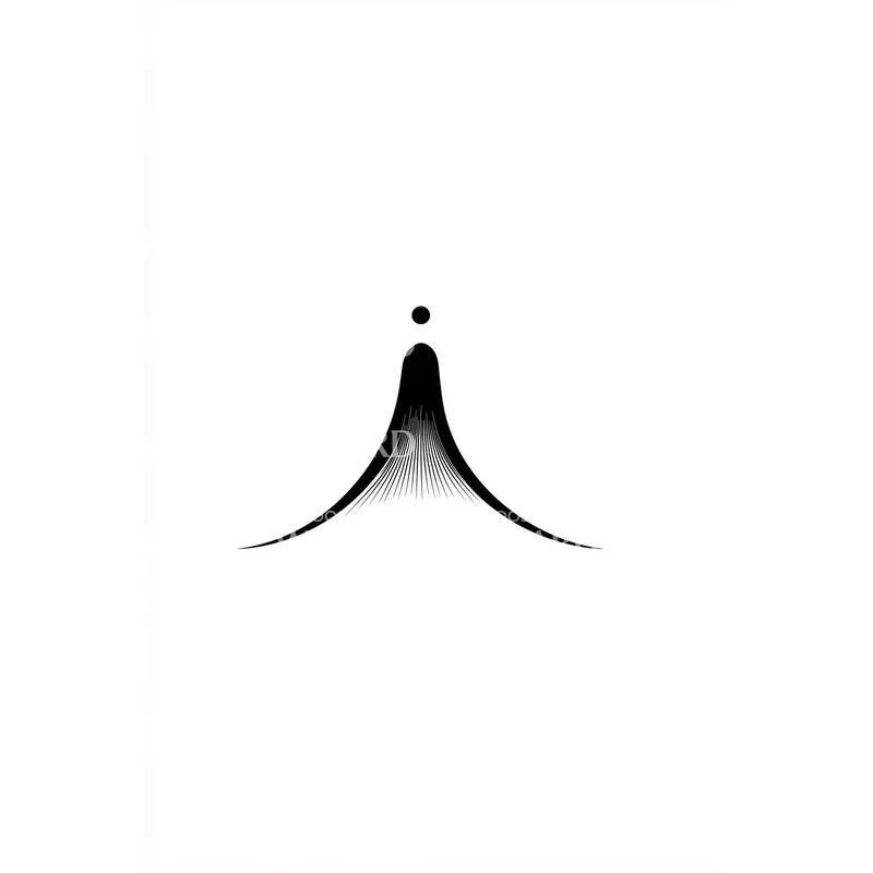 zen-summit-peak-tattoo-idea Zen Summit Peak Tattoo Idea